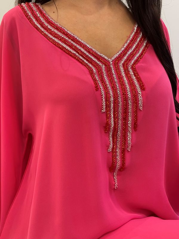 2 Pc Chiffon Handmade Embroidery
